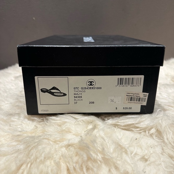 Beautiful Black Chanel Sandals 🖤 size 37 in very good condition - Picture 7 of 7